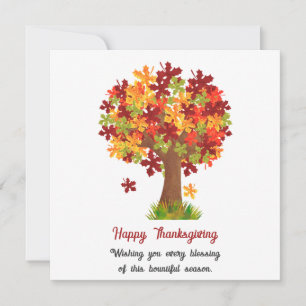 Carte bon thanksgiving