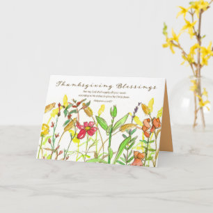 Carte Bon thanksgiving Bible Verse Philippians Fleurs