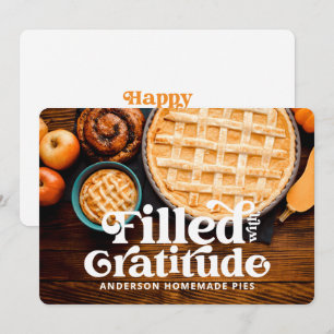 Carte Bon thanksgiving rempli avec Gratitude Holiday