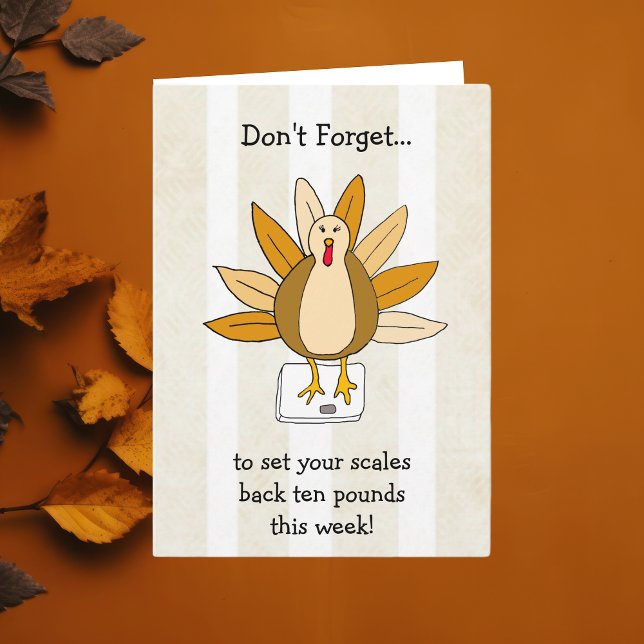 Carte Bon thanksgiving Turquie Humour (Créateur téléchargé)