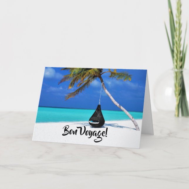 Carte Bon Voyage Beach Holiday (Devant)