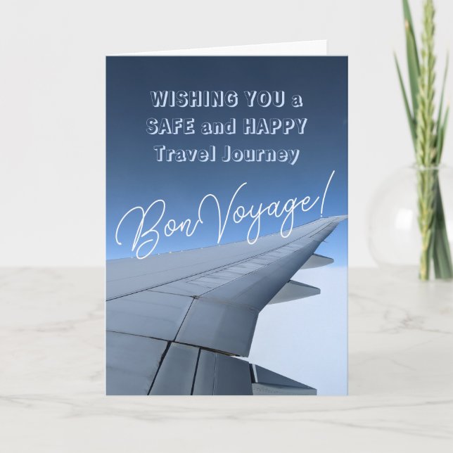Carte Bon voyage ! Voyages heureux et sûrs  (Devant)
