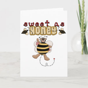 Carte Bonbon à abeille comme T-shirts et cadeaux de miel