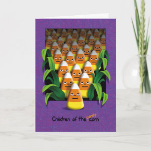 Carte Bonbons au maïs Halloween à enfants