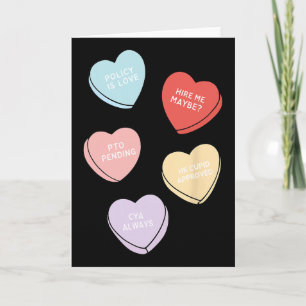 Carte Bonbons Cœurs RH Saint-Valentin Directeur des Ress