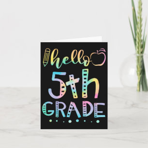 Carte Bonjour 5e année 5e année Byck à l'enseignant scol