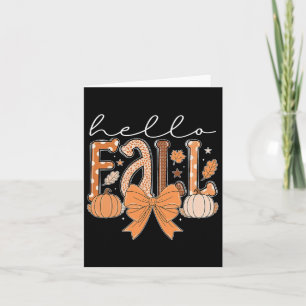 Carte Bonjour Automne Vibes Automne Thanksgiving Holiday