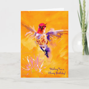 Carte "Bonjour bon !" Copie de colibri