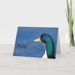 Carte Bonjour canard
