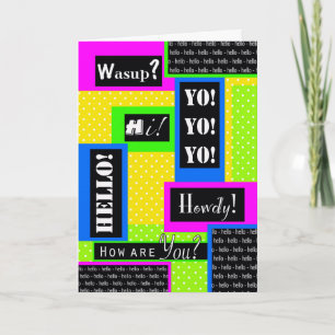 Carte Bonjour ! Comment vas-tu ? pour Friend, Poem Insid