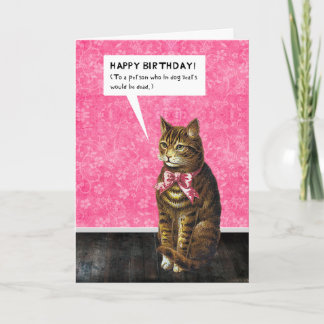 Carte BONJOUR D'ANNIVERSAIRE - Années de chien mortes
