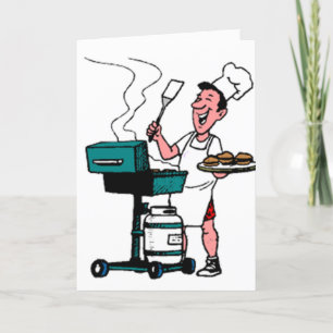 CARTE BONJOUR D'ANNIVERSAIRE AU MEILLEUR MAÎTRE DE GRILL