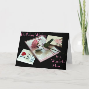 CARTE BONJOUR D'ANNIVERSAIRE MUM GREETING CARD