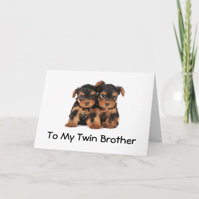 CARTE BONJOUR D'ANNIVERSAIRE POUR LE MEILLEUR FRÈRE *DOU (Devant)