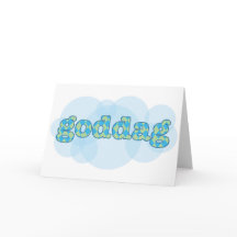 Bonjour dans le danois - Goddag avec le motif à