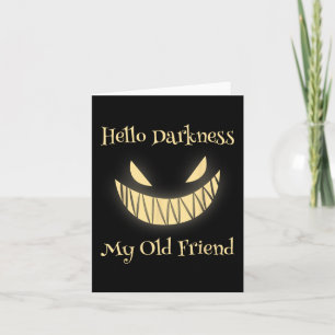 Carte Bonjour Darkness Mon vieil ami Citrouille d'horreu
