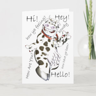 Carte Bonjour de bien des façons, Salut, Comment Ya se s