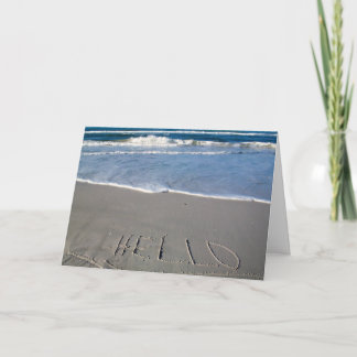 Carte Bonjour de la plage