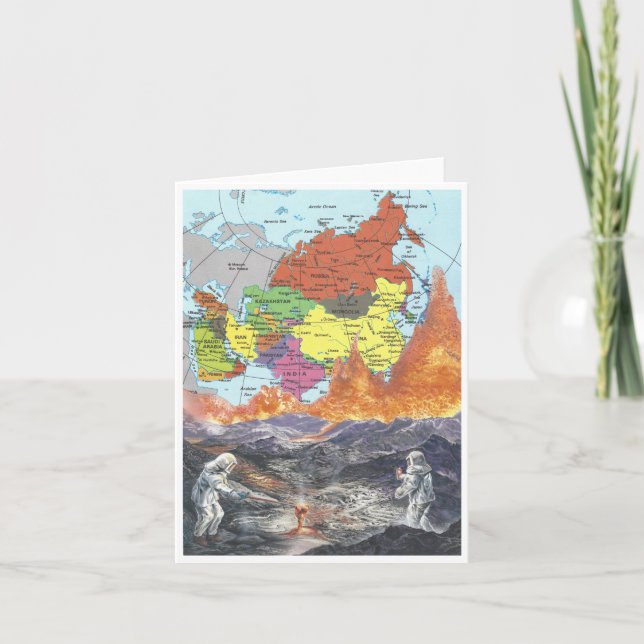 Carte Bonjour de loin - (Devant)