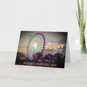 Carte Bonjour de Perry foire nationale de la Géorgie, la