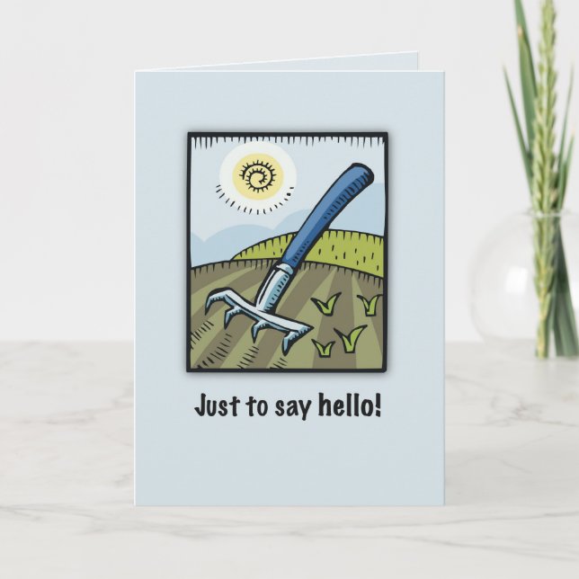 Carte Bonjour Gardener (Devant)