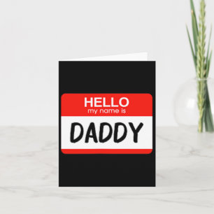 Carte Bonjour Mon Nom Est Papa Étiquette De Nom Drôle Co