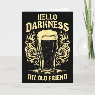 Carte Bonjour obscurité vieil ami bière irlandaise St. P