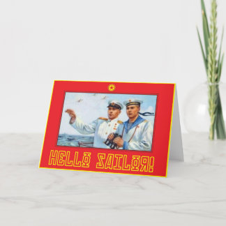 Carte Bonjour Sailor !