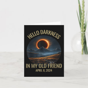 Carte Bonjour Ténèbres Mon Vieux Ami Éclipse Solaire Avr