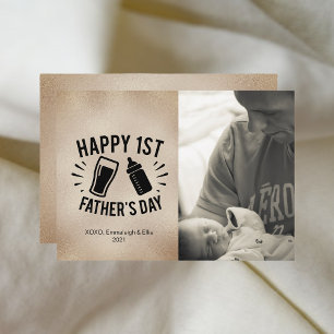 Carte Bonne 1ère photo de Fête des pères