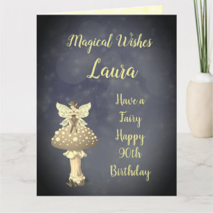 Carte Bonne 90e anniversaire Salutation