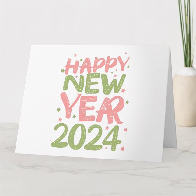 Carte Bonne Année 2024 (Devant)