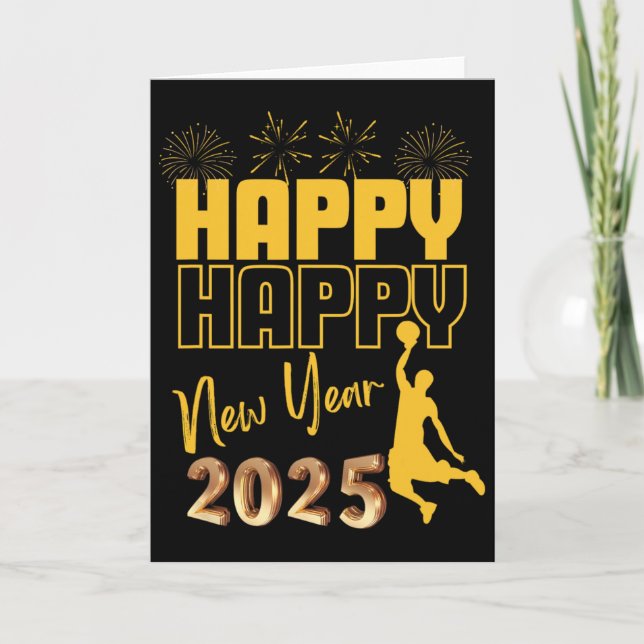 Carte Bonne année 2025 Amateur de Sketll pour les femmes (Devant)