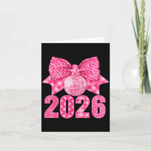 Carte Bonne année 2026 Nk Nœud Patchwork Léopard Zèbre