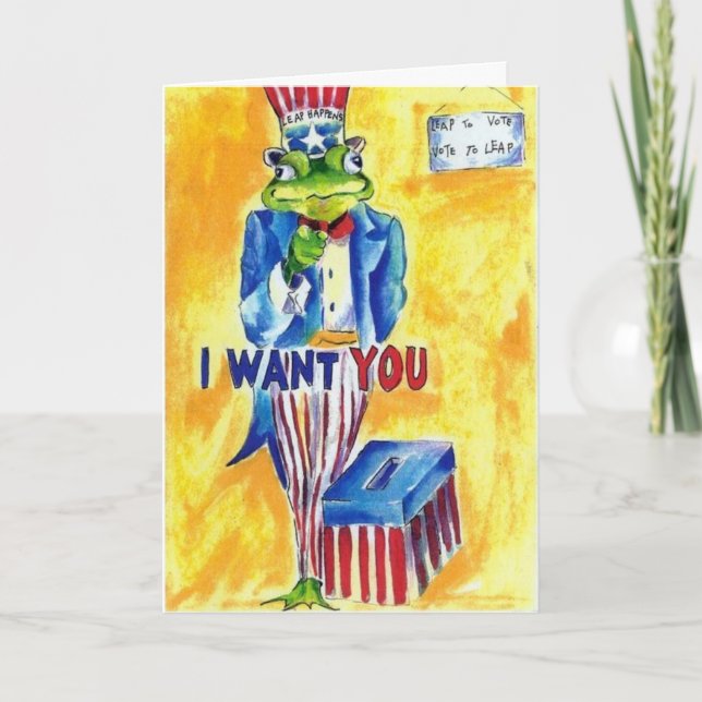 CARTE BONNE ANNÉE BISSEXTILE (Devant)