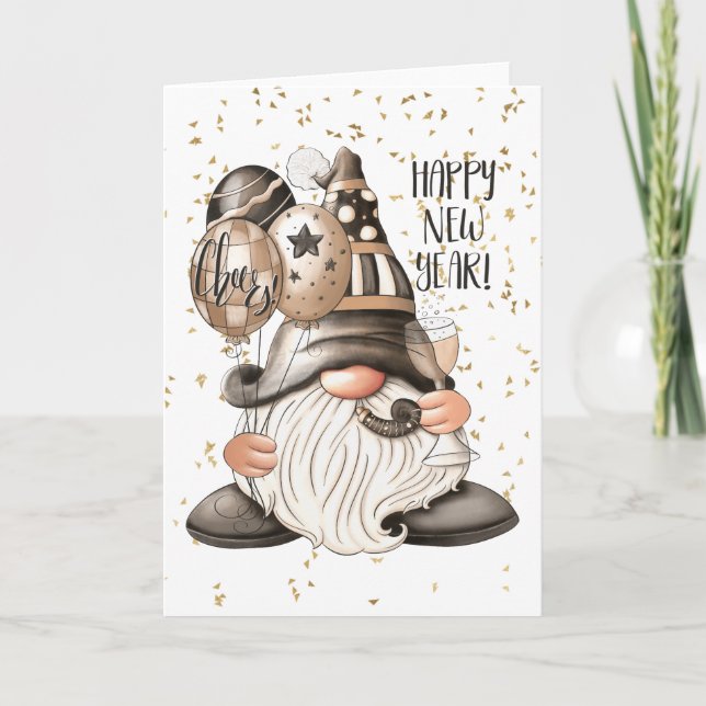 Carte Bonne année Gnome (Devant)