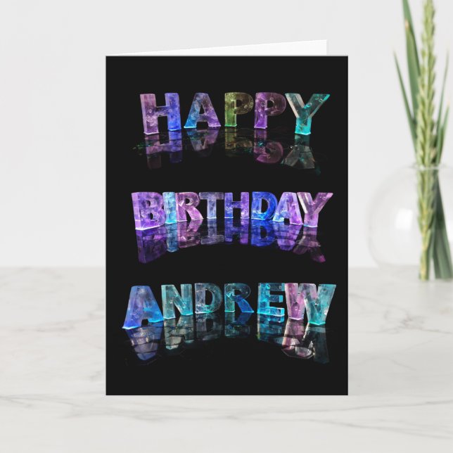 Carte Bonne Anniversaire Andrew Card (Devant)