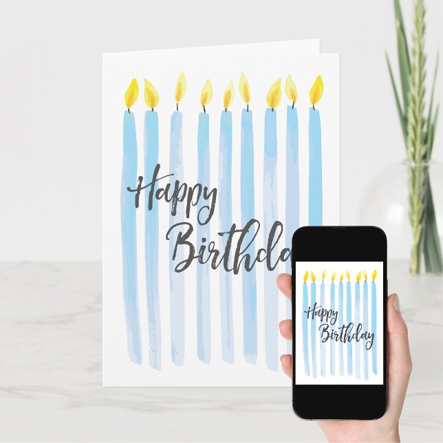 Carte Bonne bougie d'anniversaire - Personnaliser (Créateur téléchargé)