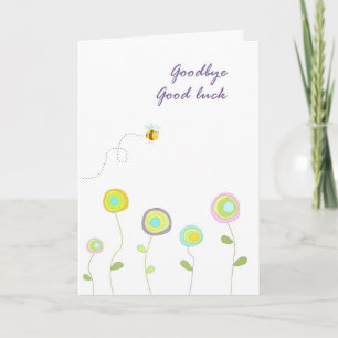 Carte Bonne chance au revoir