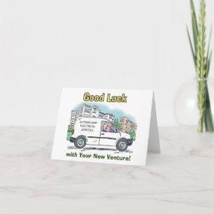 Carte Bonne chance avec la nouvelle entreprise
