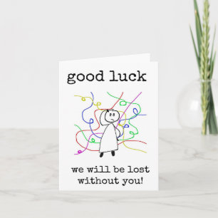 Carte Bonne Chance, Cotravailleur, Patron, Employés, Car