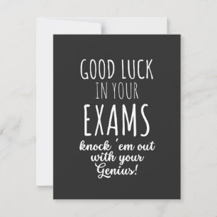 Carte bonne chance dans vos examens