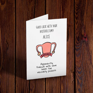 Carte Bonne Chance pour la récupération après une hystér