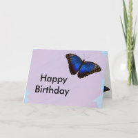 Bonne conception de papillon bleu anniversaire