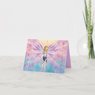 Carte Bonne fête blonde pour les petites filles