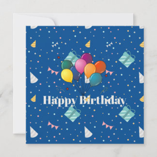 Carte Bonne fête colorée d'anniversaire