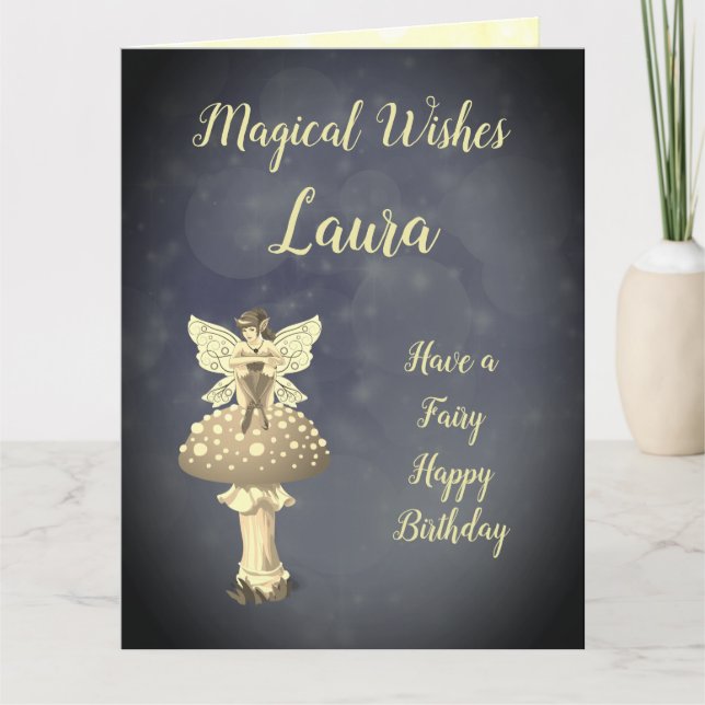 Carte Bonne fête d'anniversaire Fille design (Devant)