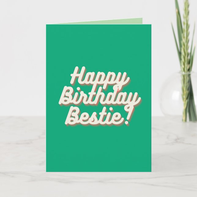Carte Bonne fête d'anniversaire | Green (Devant)