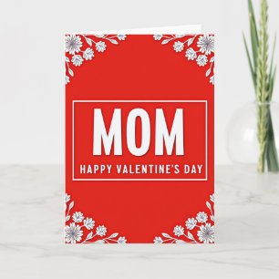 Carte Bonne Fête de la Saint-Valentin Maman