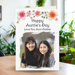 Carte Bonne fête de la tante Photo personnalisée